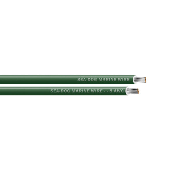 Sea-Dog 8 AWG Green Primary Wire - 50'