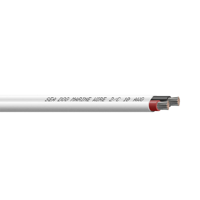 Sea-Dog 10/2 AWG Flat Duplex Wire - Red/Black - 400'