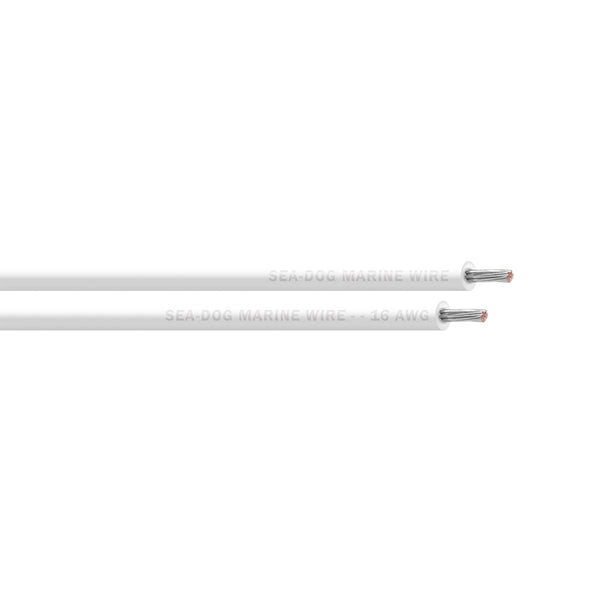 Sea-Dog 16 AWG White Primary Wire - 1000'