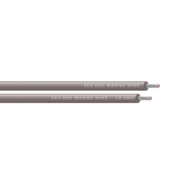 Sea-Dog 18 AWG Grey Primary Wire - 250'
