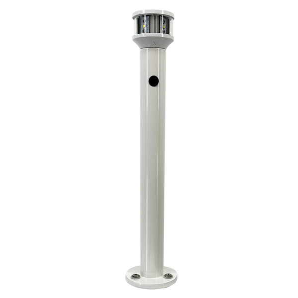 Seaview 24" Fixed Light Post w/C5 Certified All-Round LED Light