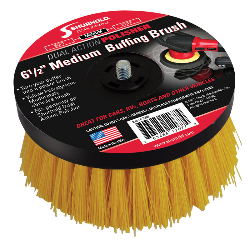 Shurhold 6-½" Medium Brush f/Dual Action Polisher