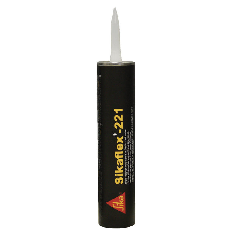 Sika Sikaflex® 221 Multi-Purpose Polyurethane Sealant/Adhesive - 10.3oz(300ml) Cartridge - Black