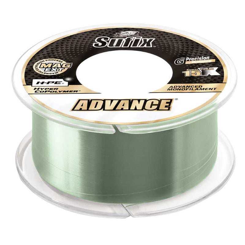 Sufix Advance® Monofilament - 14lb - Low-Vis Green - 1200yds