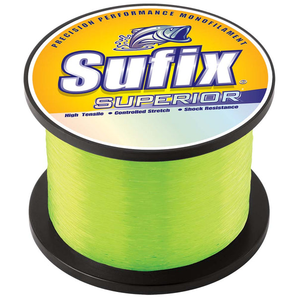 Sufix Superior Hi-Vis Yellow Monofilament - 130lb - 820 yds