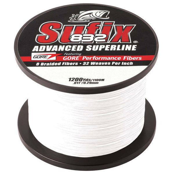Sufix 832® Advanced Superline® Braid - 15lb - Ghost - 1200 yds