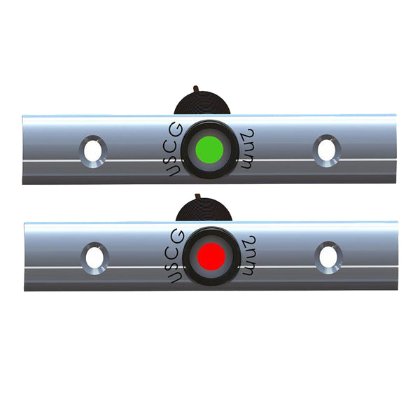 TACO Rub Rail Mounted LED Navigation Light Set - 4" w/Deutsch Plug Port & Starboard