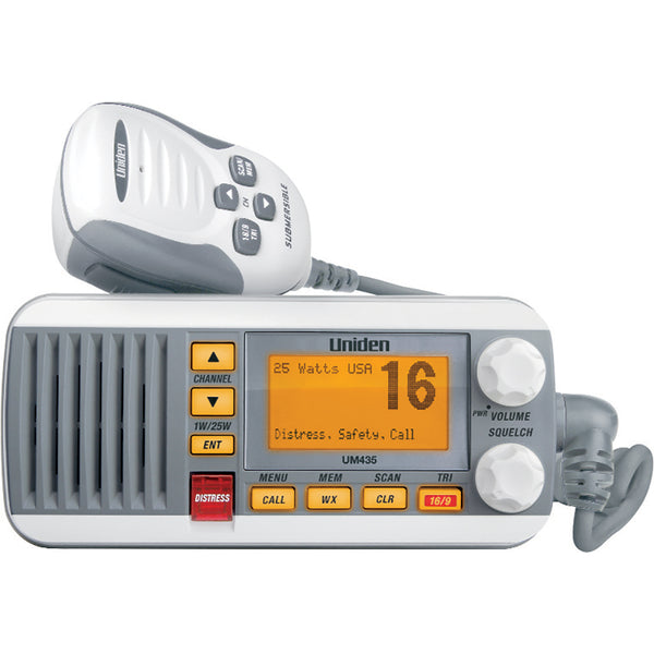 UM435 Fixed Mount VHF Radio - White