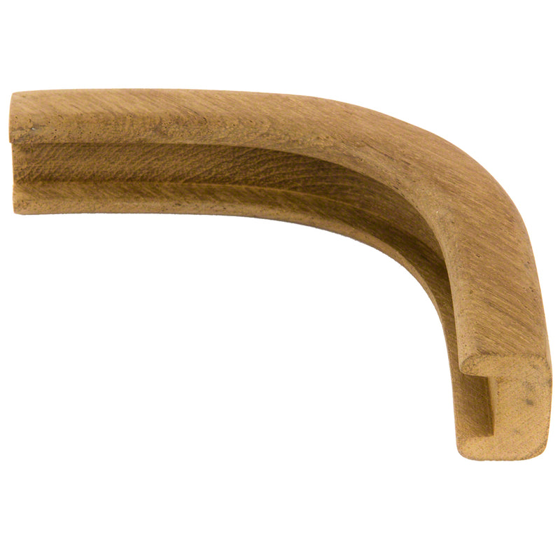 Whitecap Teak Track Outside Corner Molding - 1/2"
