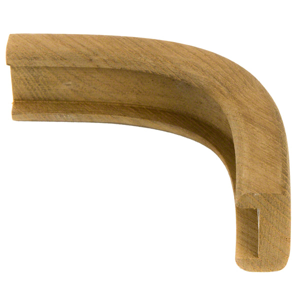 Whitecap Teak Track Outside Corner Molding - 3/4"