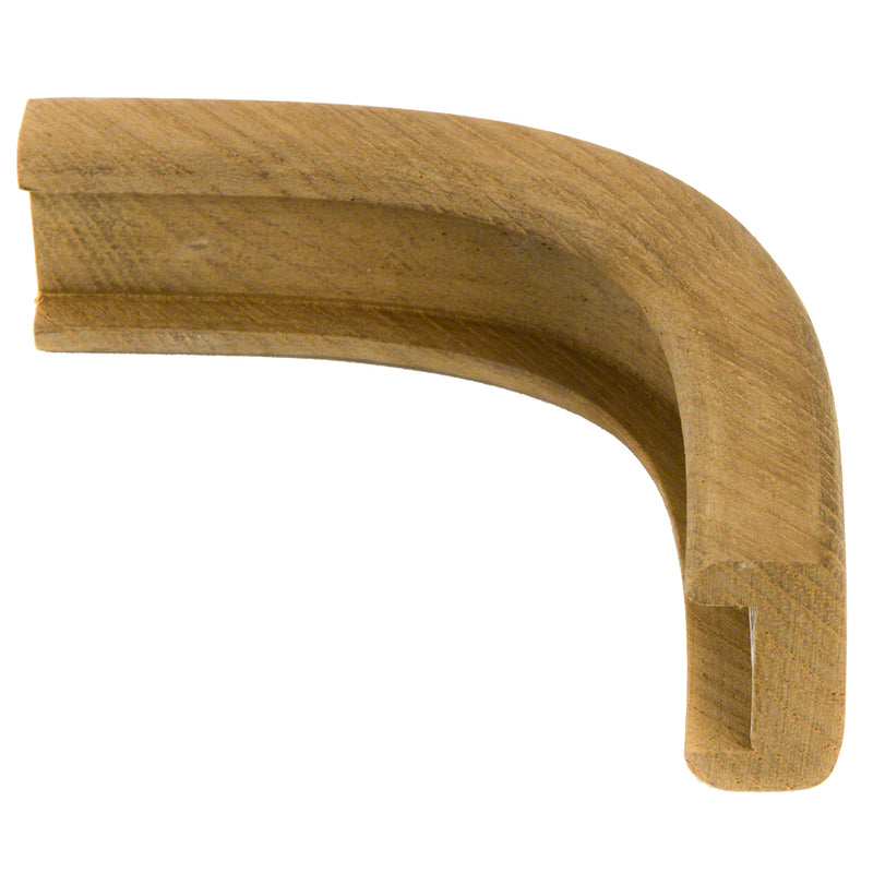 Whitecap Teak Track Outside Corner Molding - 3/4"