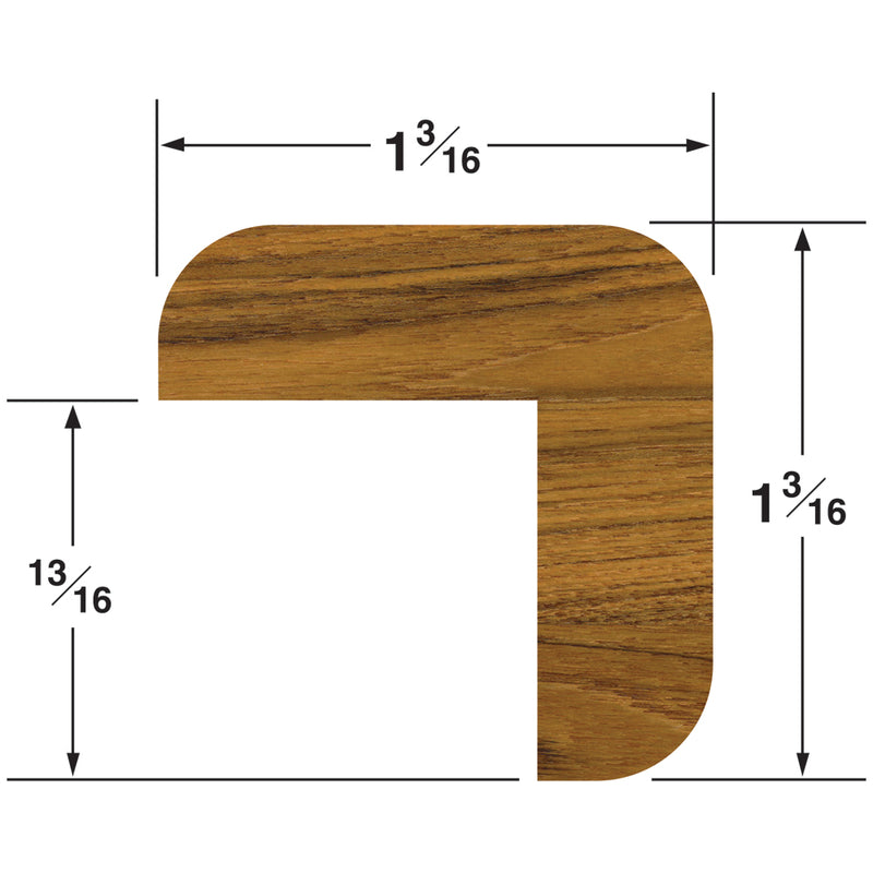 Whitecap Teak "L" Molding Large - 5'