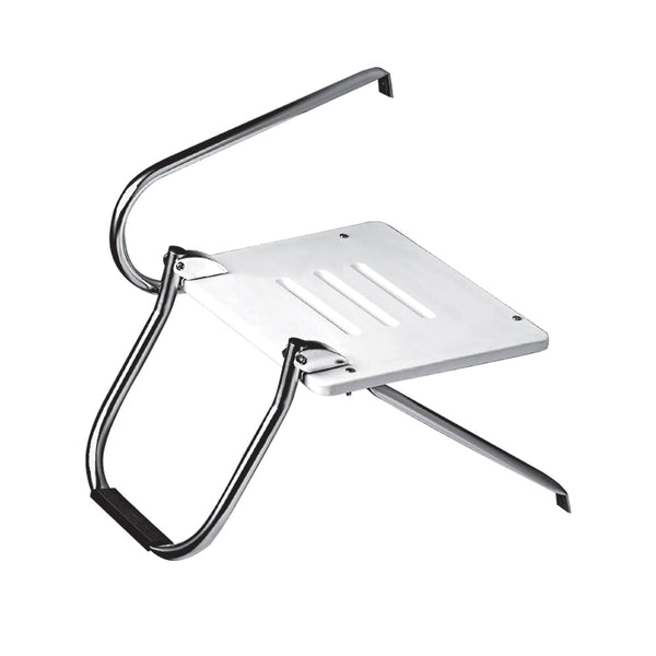Whitecap White Poly Swim Platform w/Ladder f/Outboard Motors